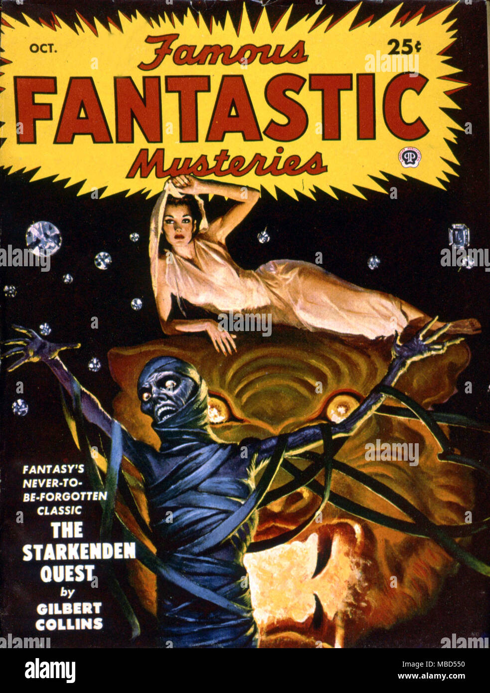 Science Fiction & Horror Magazine. Cover of Famous Fantastic