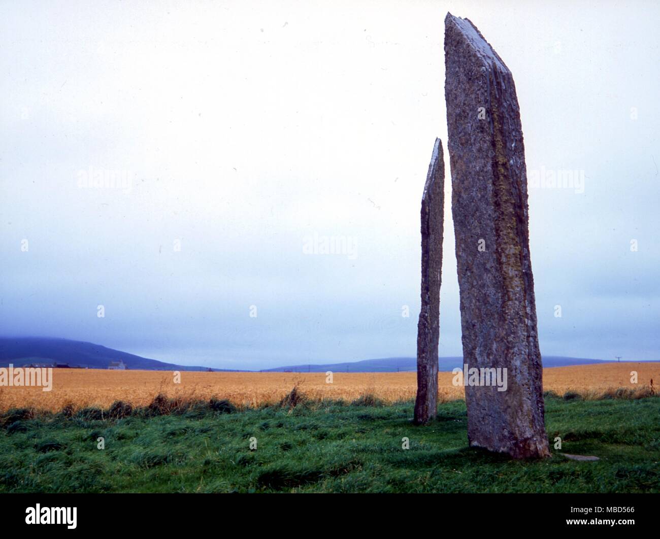 Vikings, Orkney, Ring of Brogar, Stone Circle Stock Photo