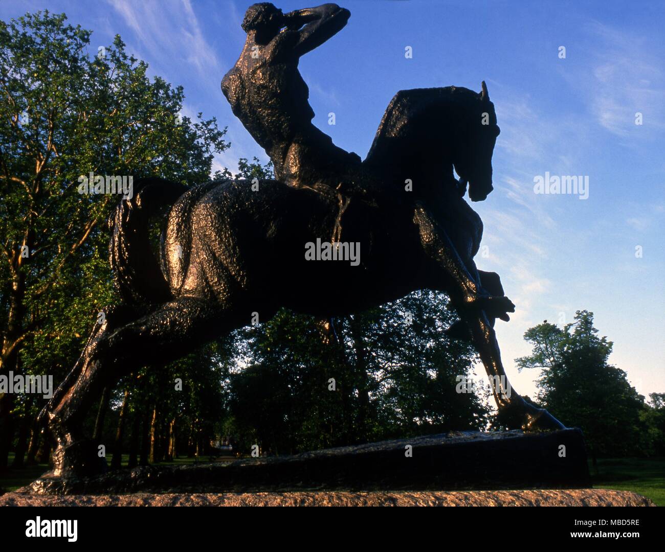 London - Kensington Gardens Horseman Statue - 'vitality' by G.F. Watts, in Kensington Gardens. ©2006 Charles Walker / Stock Photo