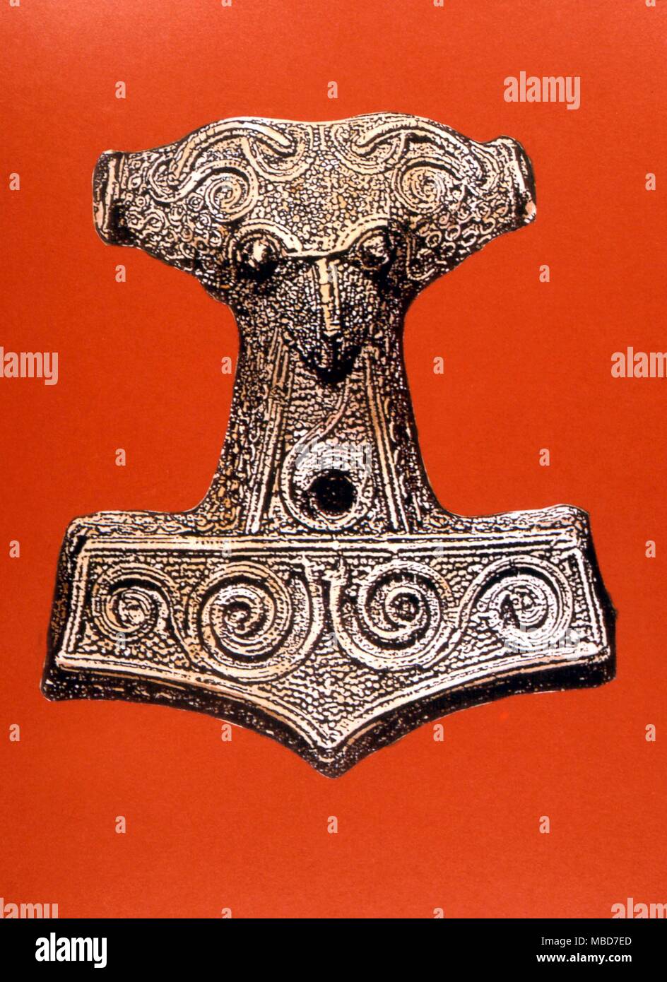 Thors hammer amulet hi-res stock photography and images - Alamy