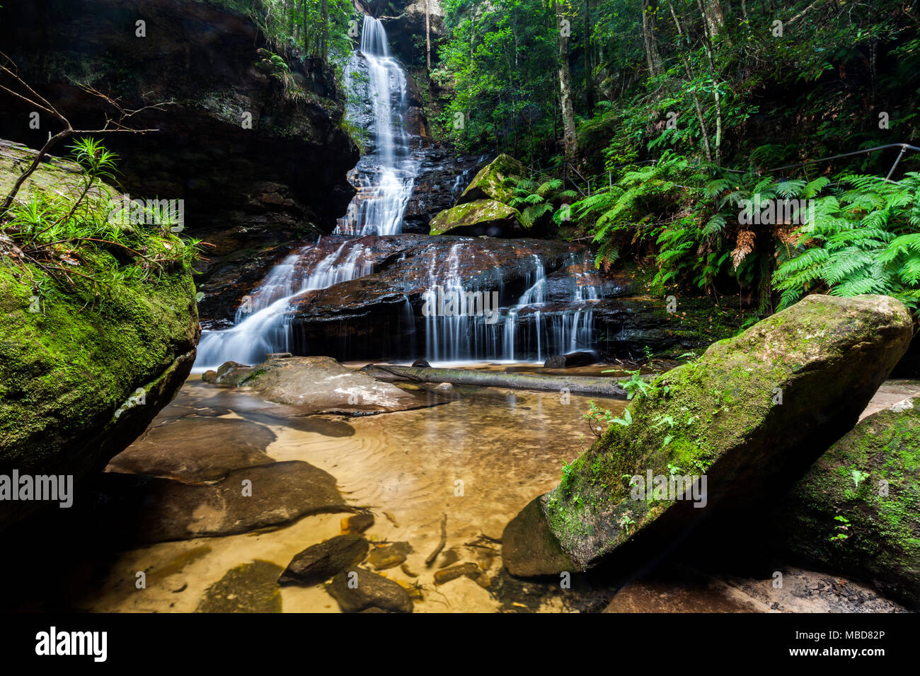 The stunning Empress Falls in the Blue Mountains NSW Stock Photo Alamy