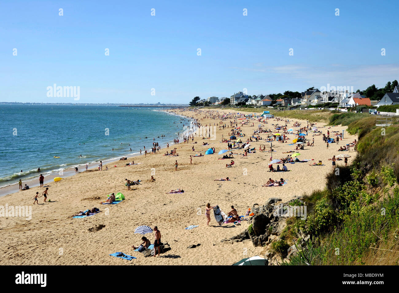 Pornichet (western France) apartment blocks and