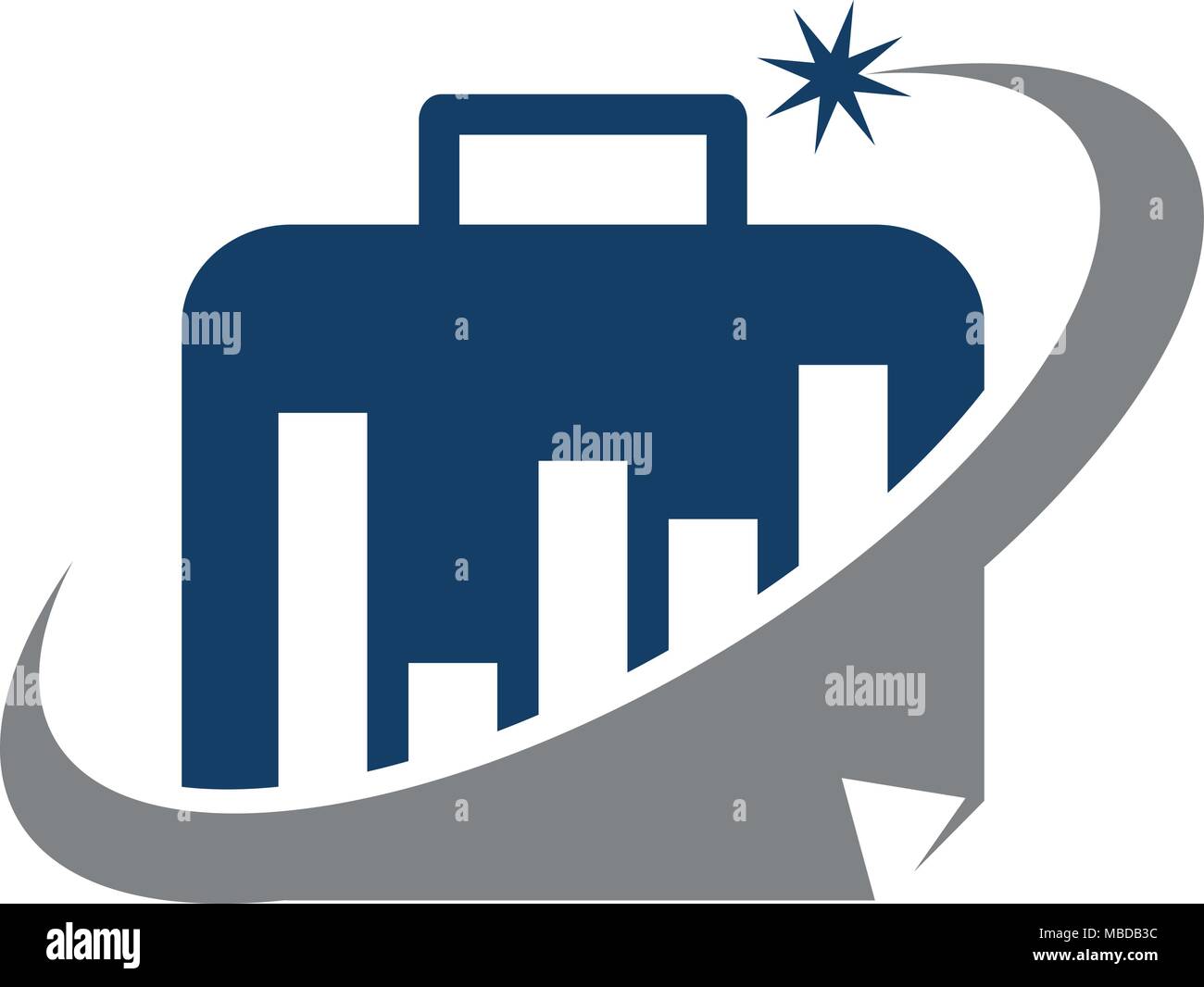 Briefcase Business Solutions Success Stock Vector