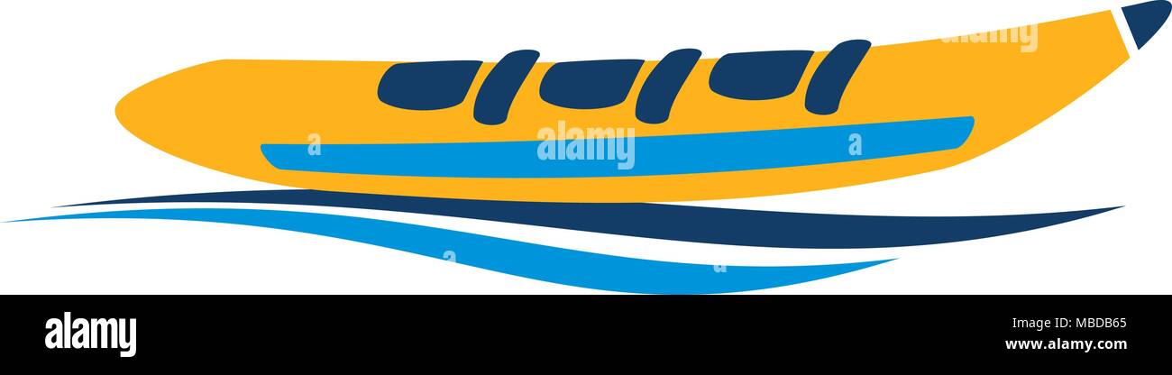 Banana Boat Logo Design Template Vector Stock Vector