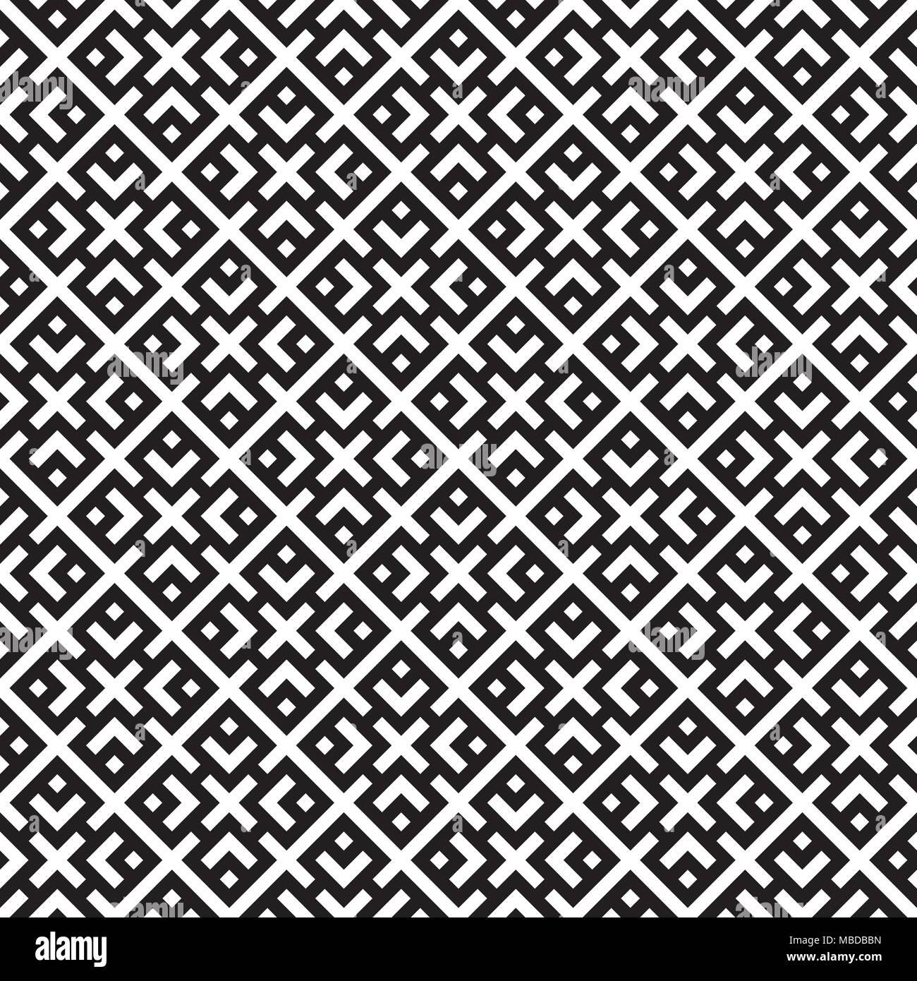 Seamless pattern from a simple geometric element in a diagonal direction with an offset Stock Vector