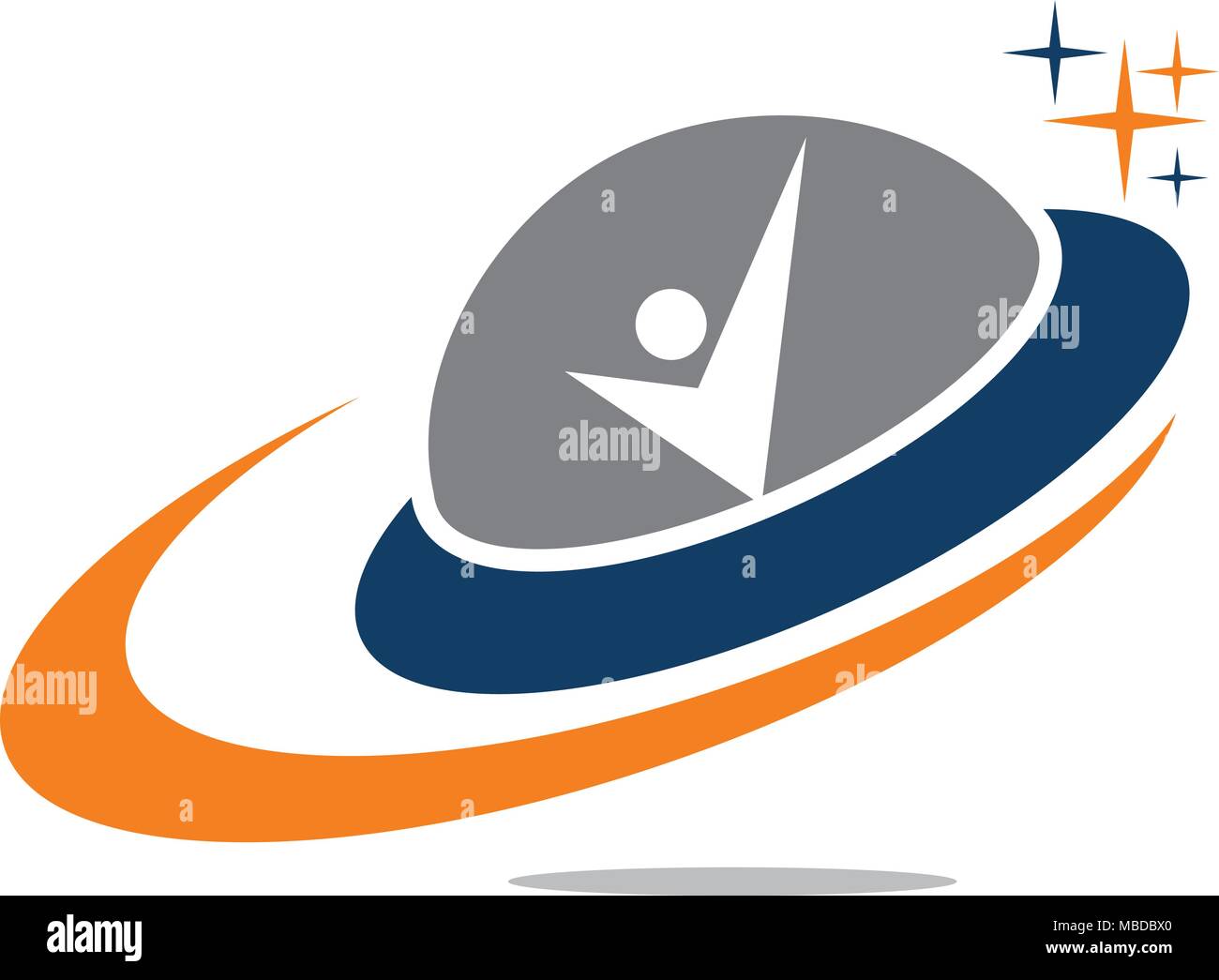 Ufo Logo Design Template Vector Stock Vector