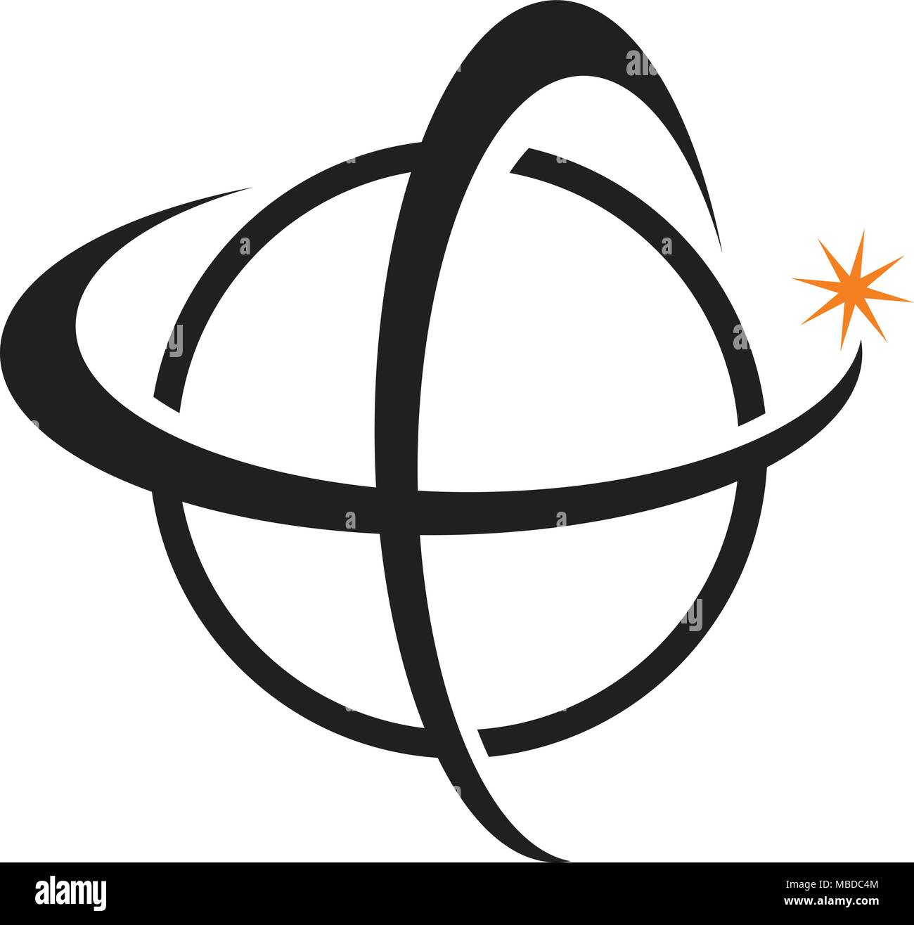 Global Solution Logo Design Template Vector Stock Vector
