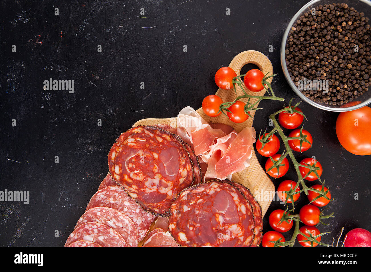 Delicious and healthy meat appetizers Stock Photo Alamy