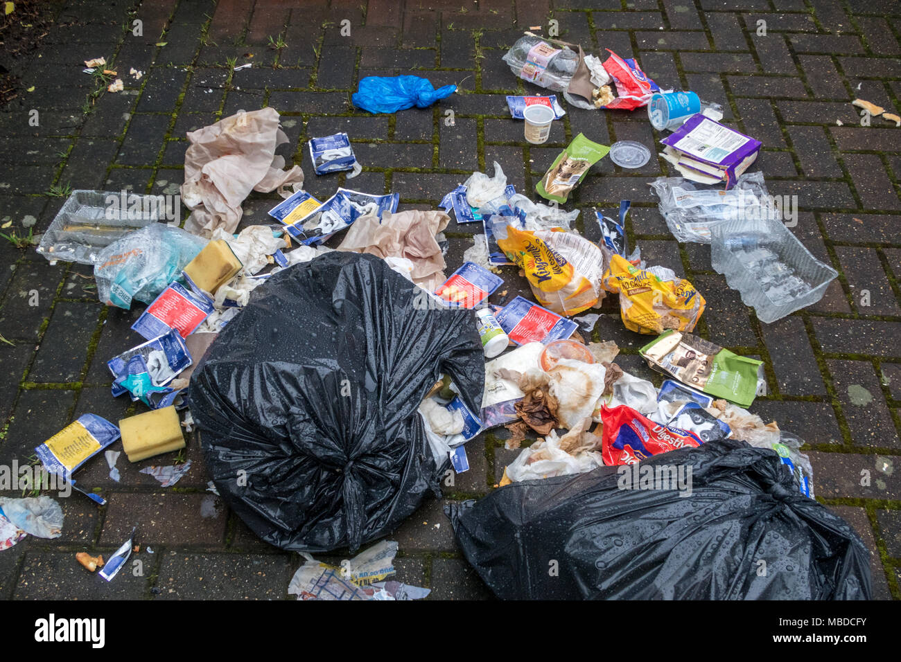 Litter strewn street hires stock photography and images Alamy