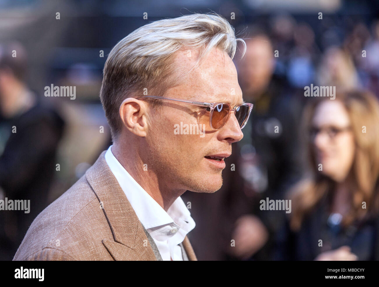 Photo Must Be Credited ©Alpha Press 080010 08/04/2018 Paul Bettany at the  Avengers Infinity War UK Fan Event held at Television Studios in White  City, London Stock Photo - Alamy