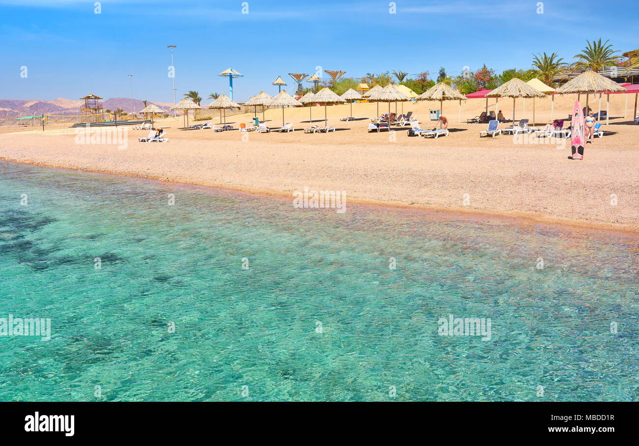 Beach resort Berenice, Aqaba, Jordan Stock Photo - Alamy