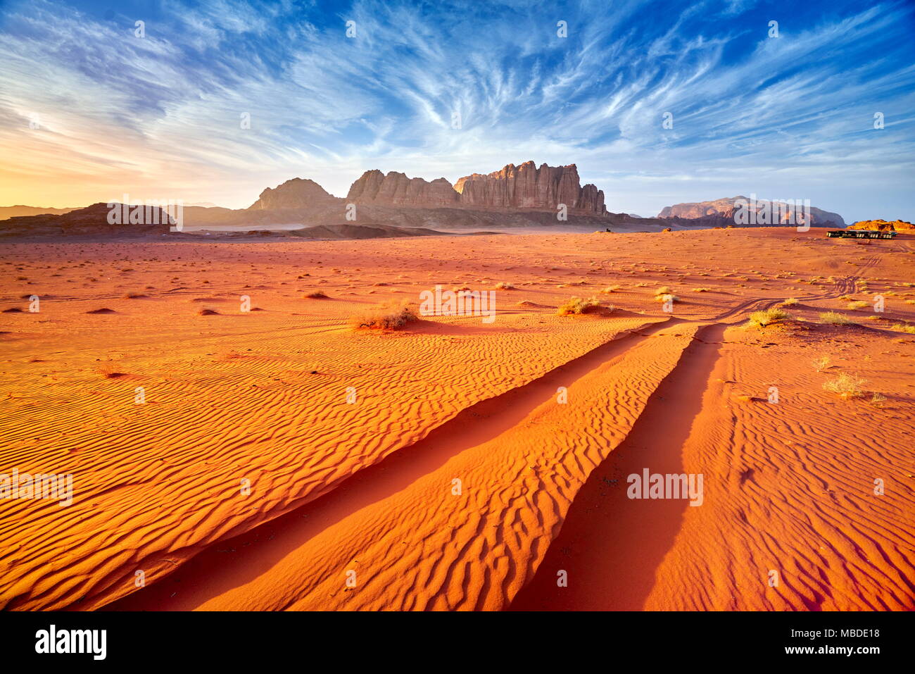 Wadi Rum Desert, Jordan Stock Photo