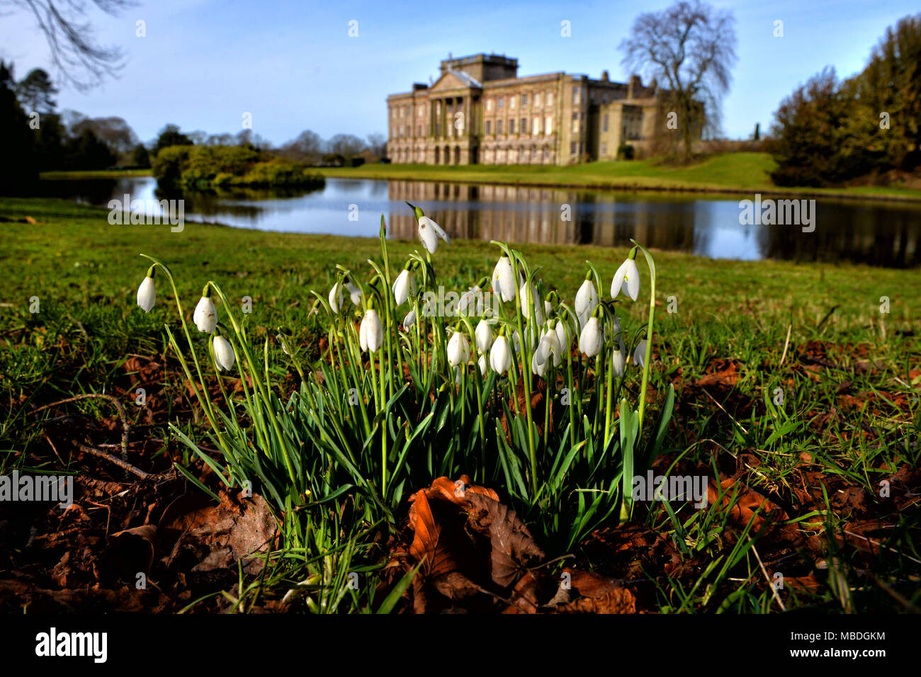 Lyme Park is a large estate located south of Disley, Cheshire. The estate is managed by the National Trust Stock Photo