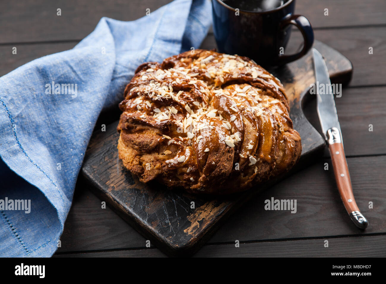 Sweet maple syrup bread Stock Photo Alamy
