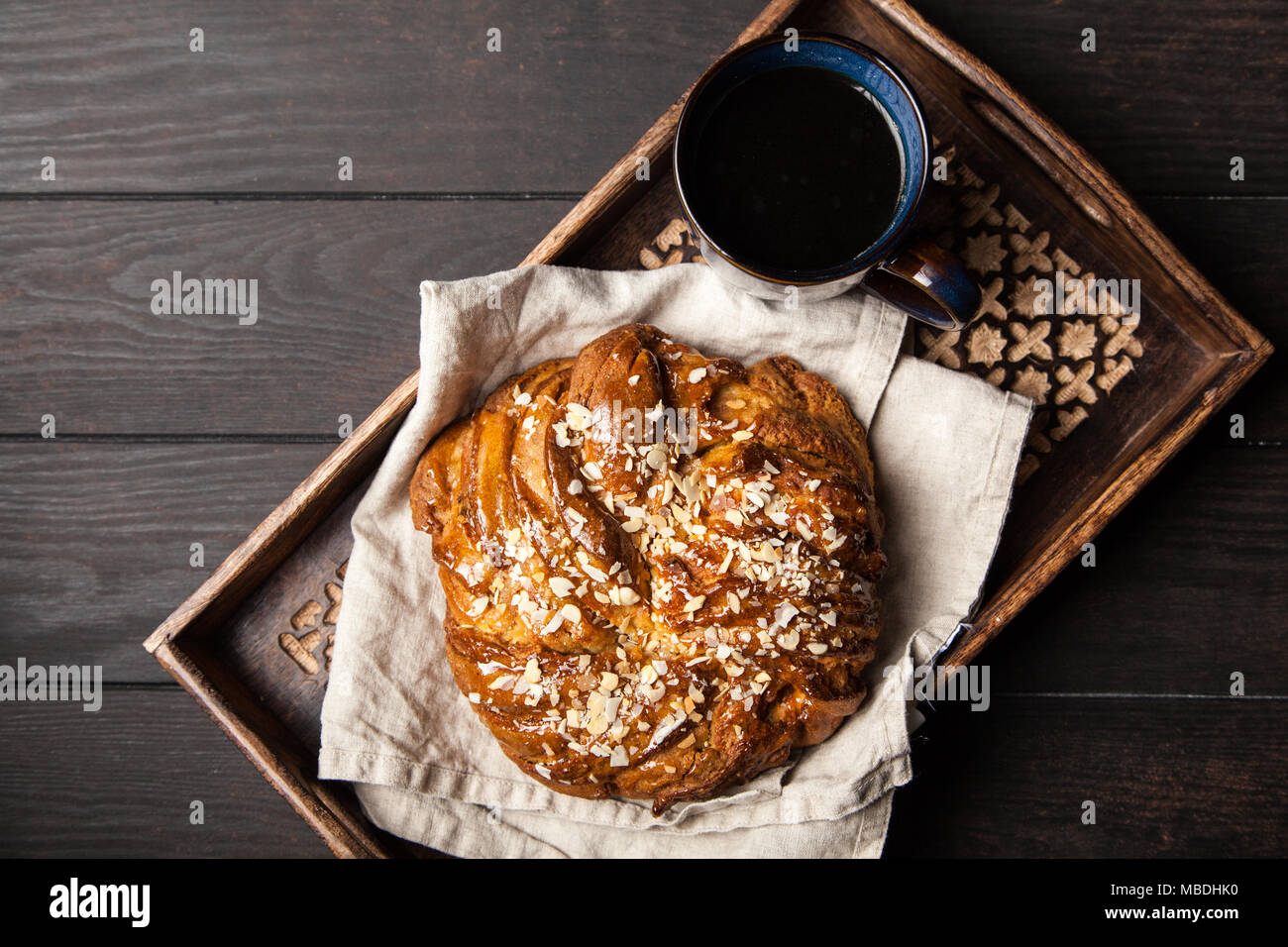 Sweet maple syrup bread Stock Photo Alamy