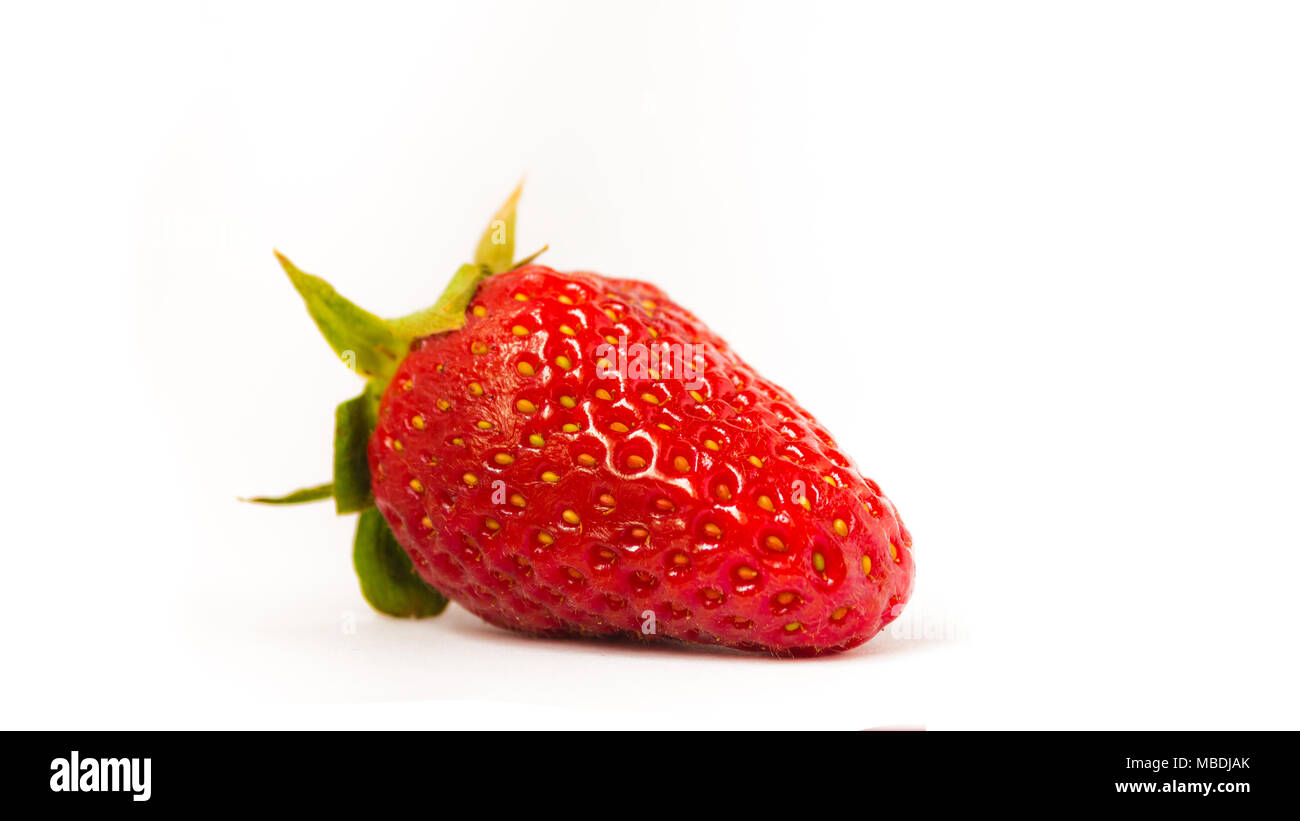 Strawberry isolated on white background Stock Photo - Alamy