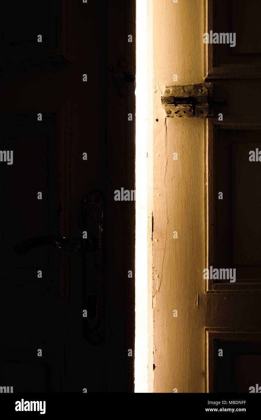 House door ajar night hires stock photography and images Alamy