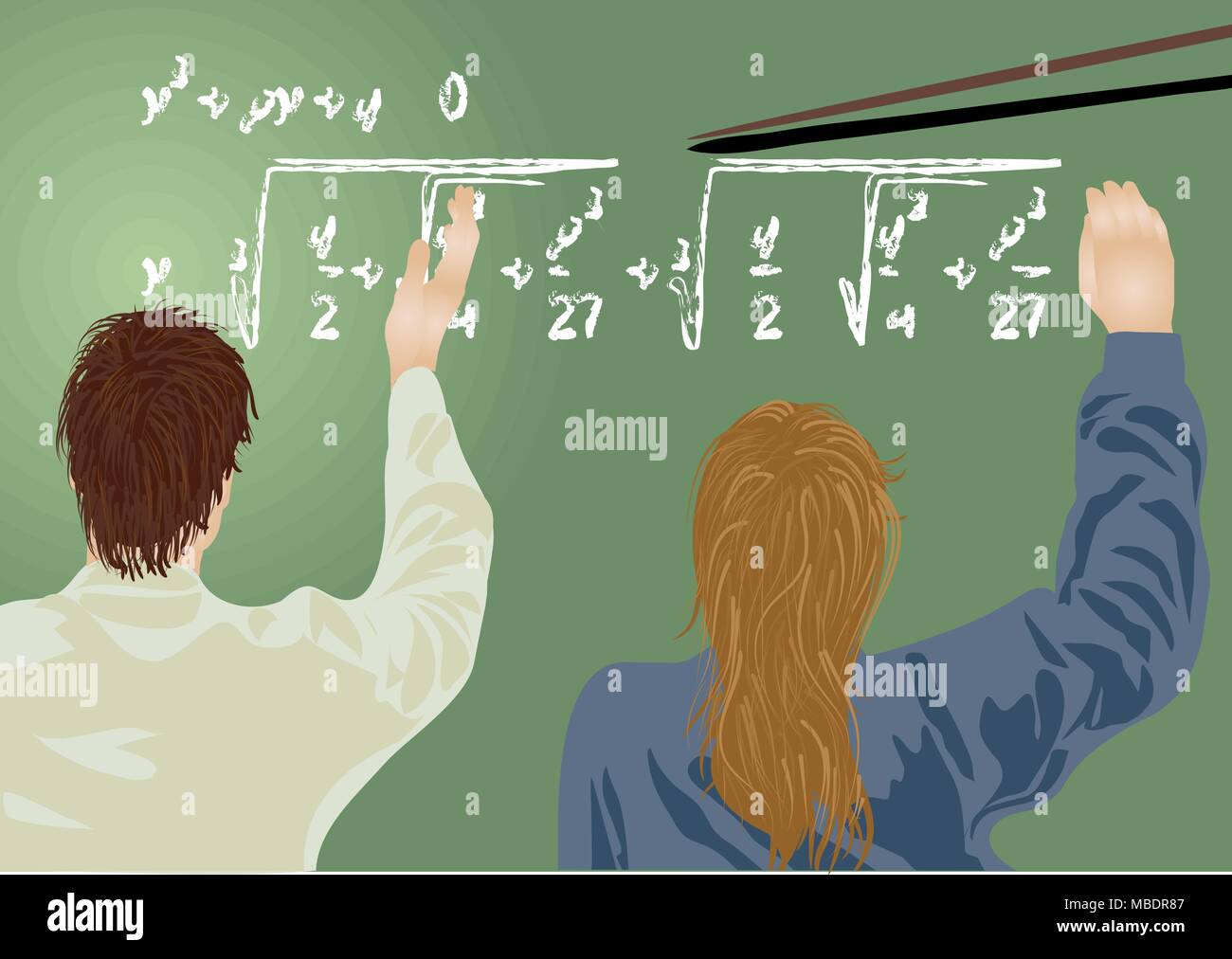 Classroom math Stock Vector Images - Alamy
