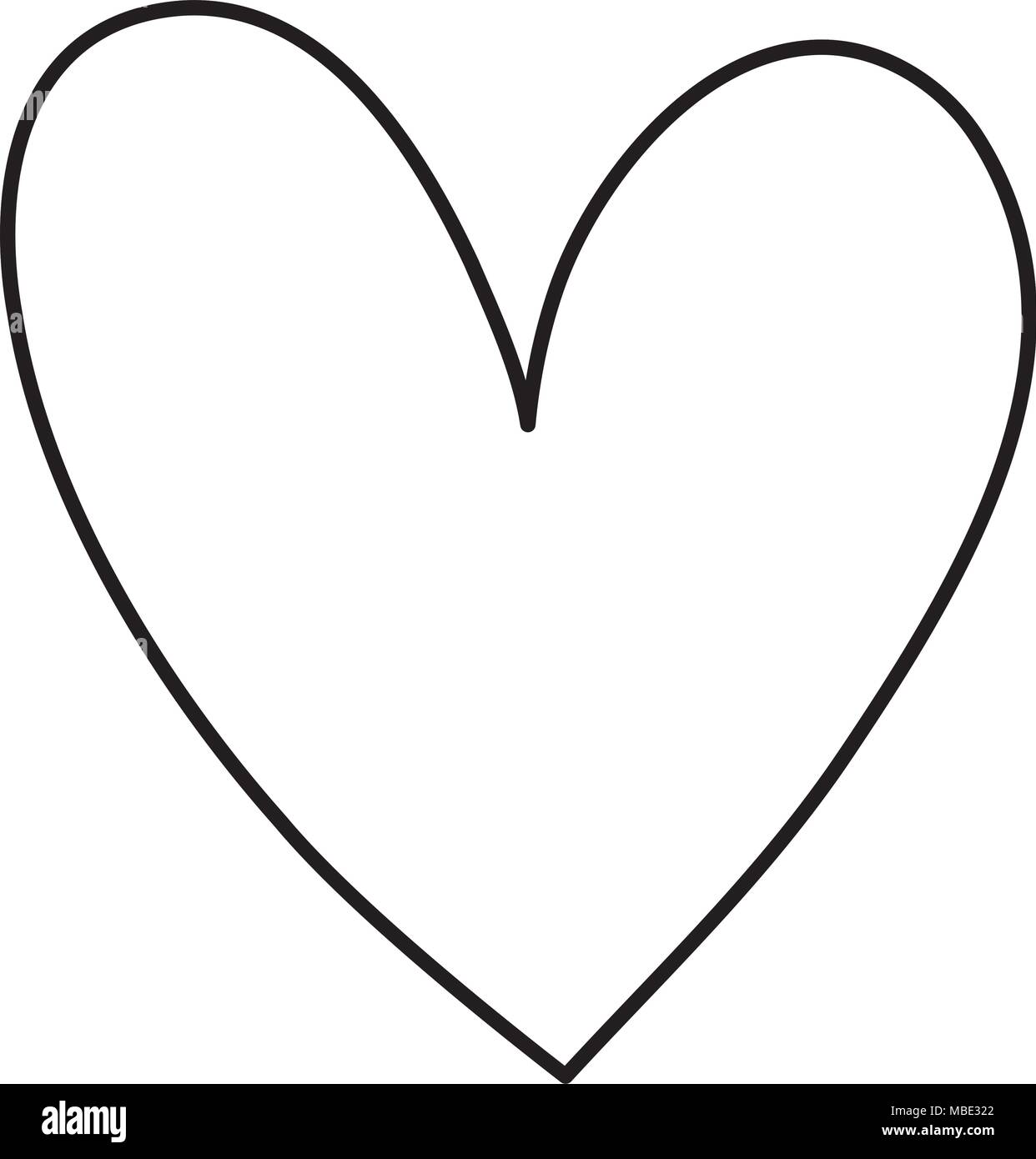 line heart symbol of love and passion icon Stock Vector Image & Art - Alamy