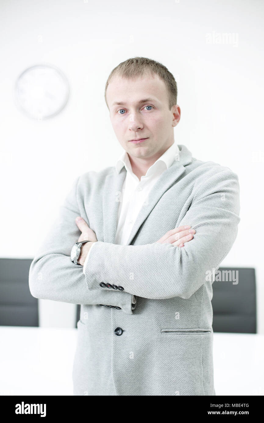 Portrait of smiling man on white background Stock Photo - Alamy