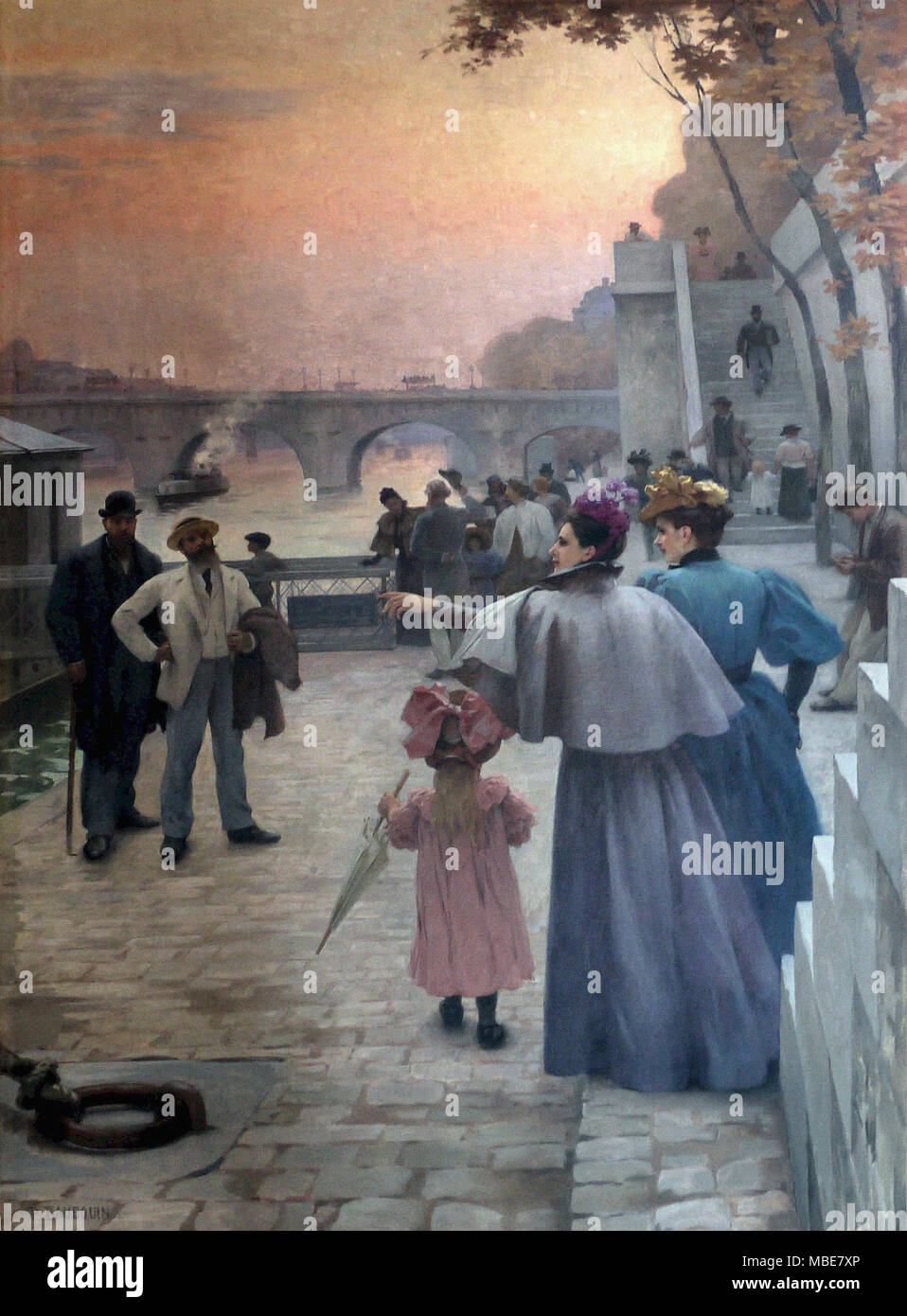 Baudouin Paul Albert - Le Soir à Paris Stock Photo