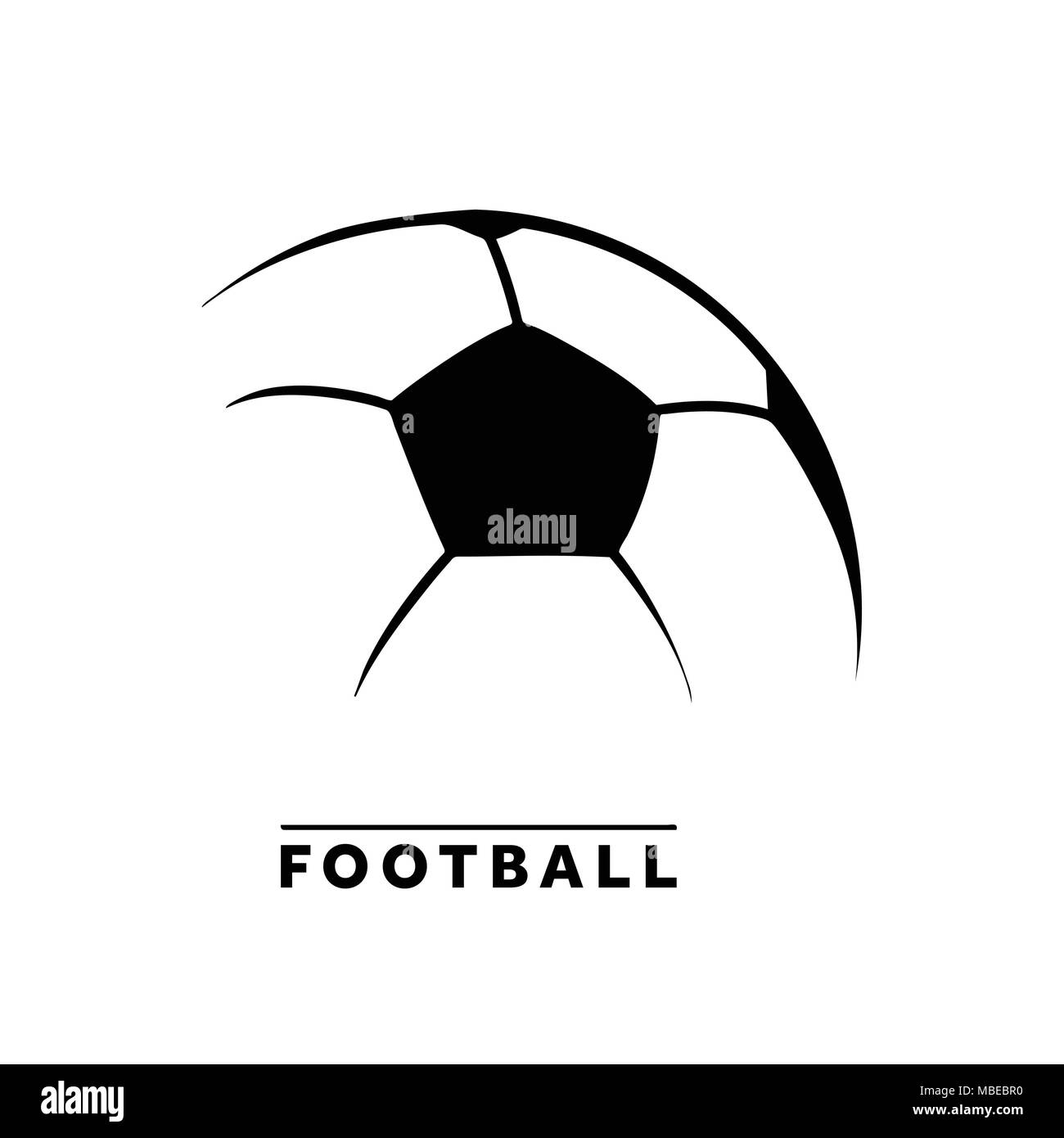 Soccer football minimal design Stock Vector