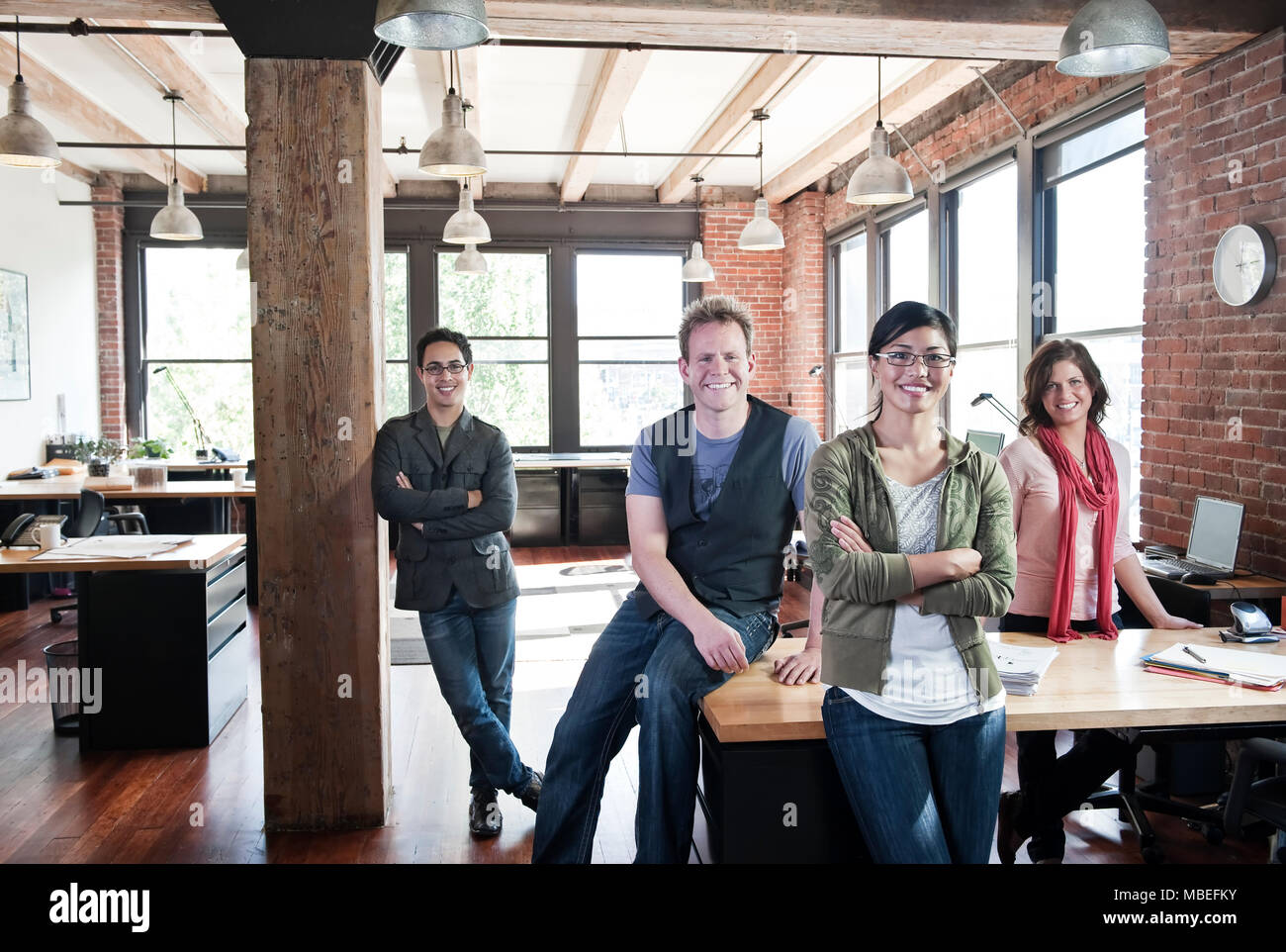 Asian multi race office workers hi-res stock photography and images - Alamy