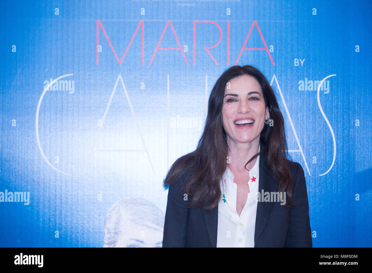 Roma italy 09th apr 2018 italian singer paola turci photocall of