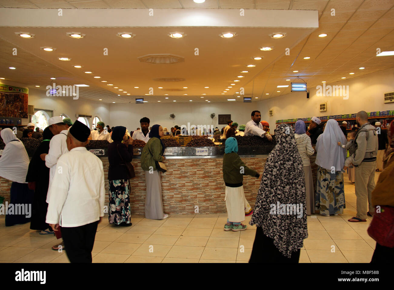 Dates market in Madinah, Saudi Arabi, Middlea East, Asia Stock Photo