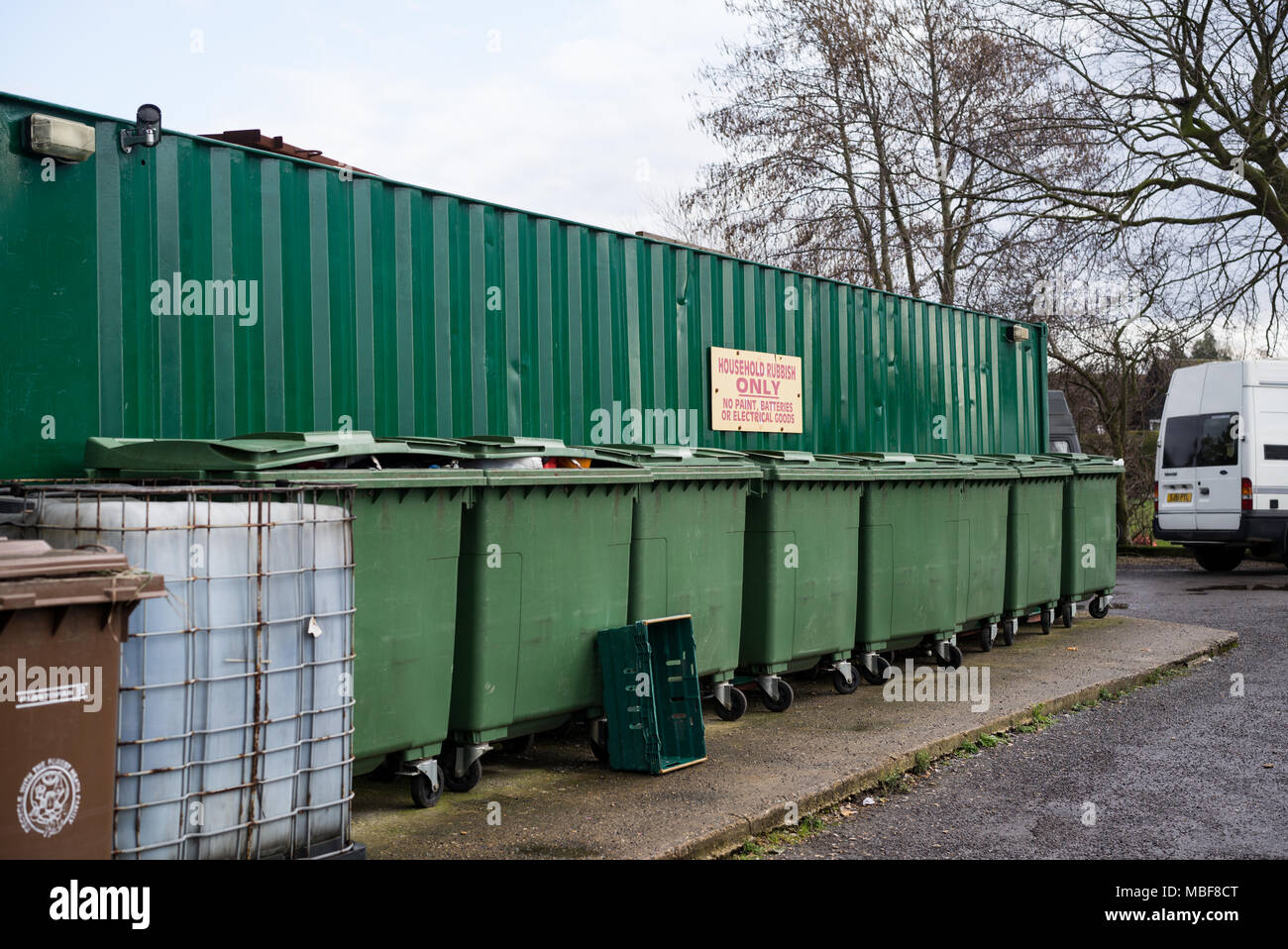 Trash collection area hi-res stock photography and images - Alamy