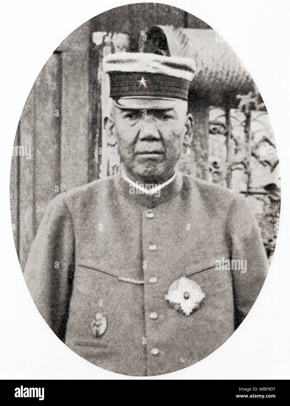 Prince Ōyama Iwao, 1842 – 1916.  Japanese field marshal, and a founder of the Imperial Japanese Army.  From Hutchinson's History of the Nations, published 1915 Stock Photo