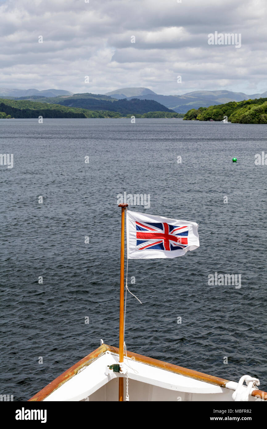 Views from Lake Windermere in the Lake District, Cumbria Stock Photo