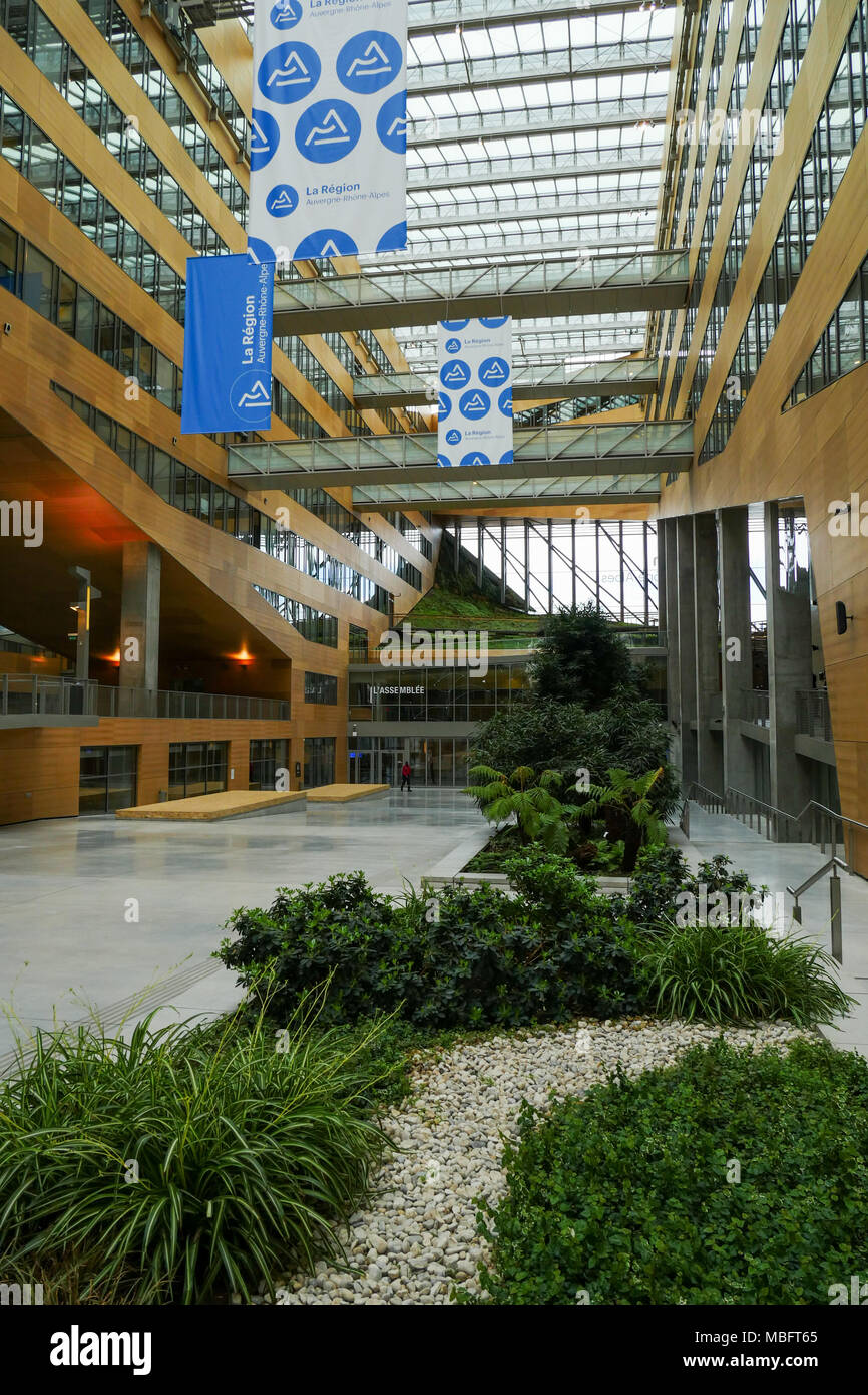 AURA (Auvergne RhoneAlps) Regional Council, Lyon, France Stock Photo