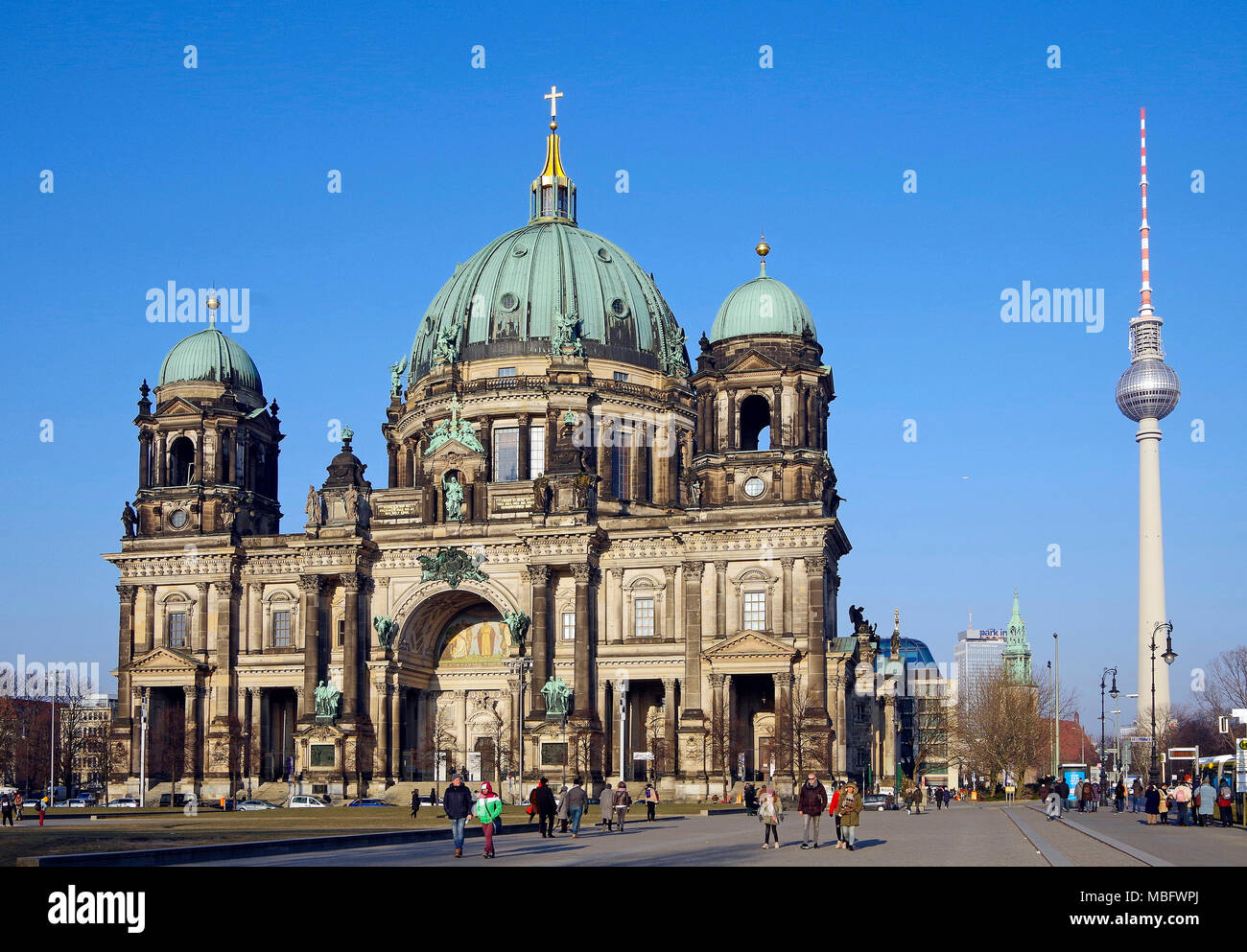 Berlin Cathedral, Berliner Dom, High Renaissance Baroque building, an ugly building Stock Photo