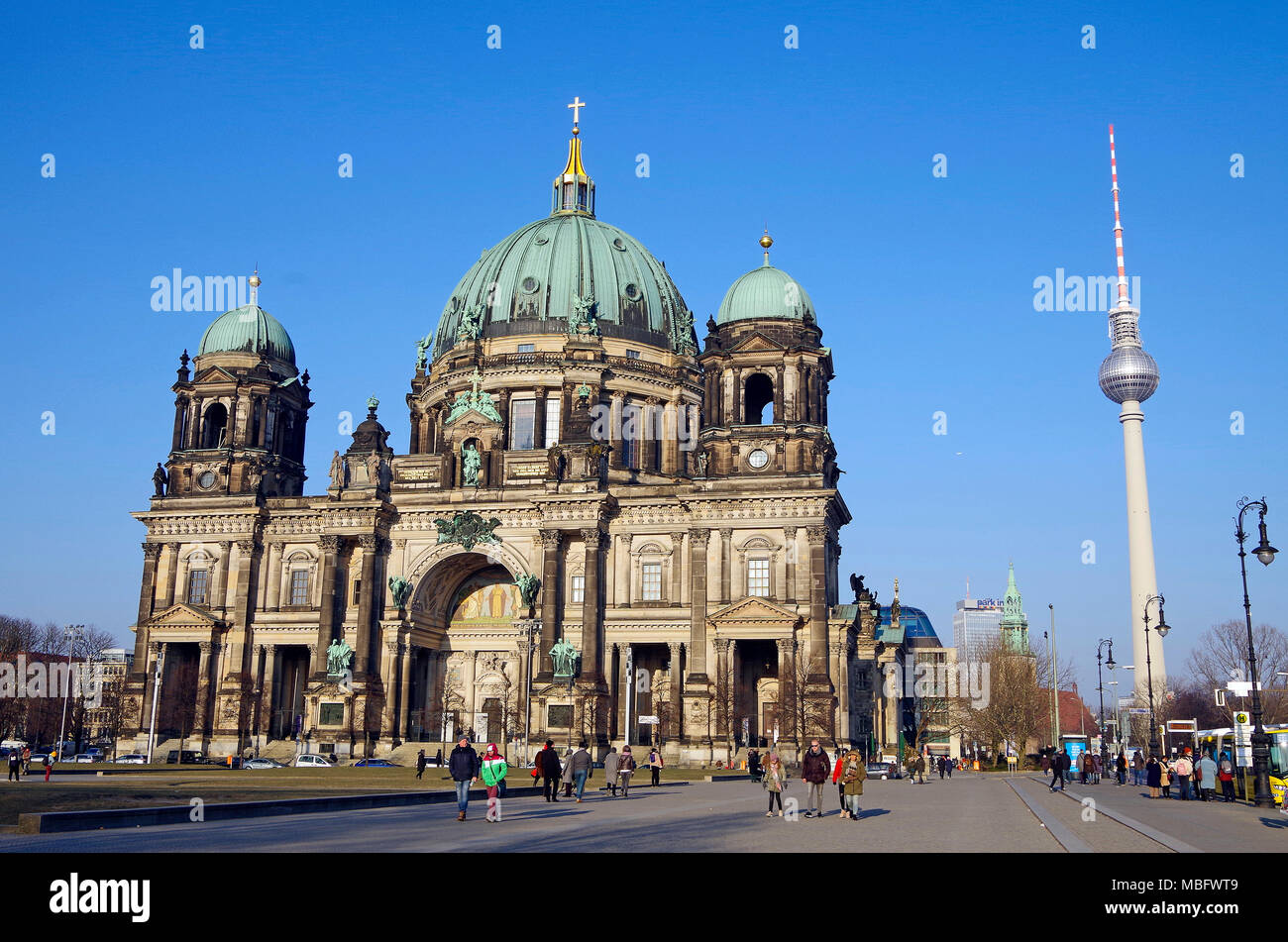 Berlin Cathedral, Berliner Dom, High Renaissance Baroque building, an ugly building Stock Photo