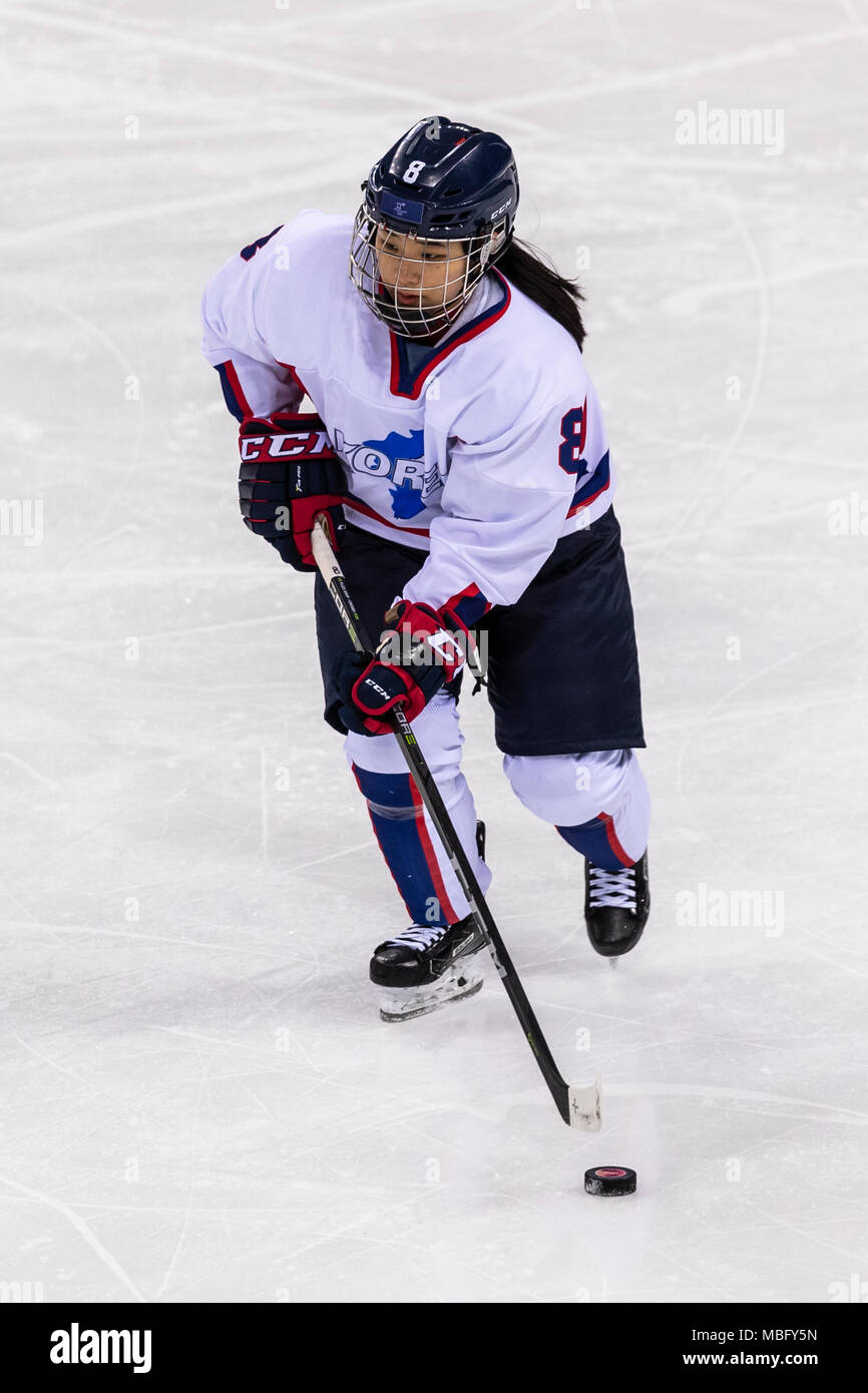 Selin Kim (KOR) 8 during Korea vs Switzerland Women's Ice