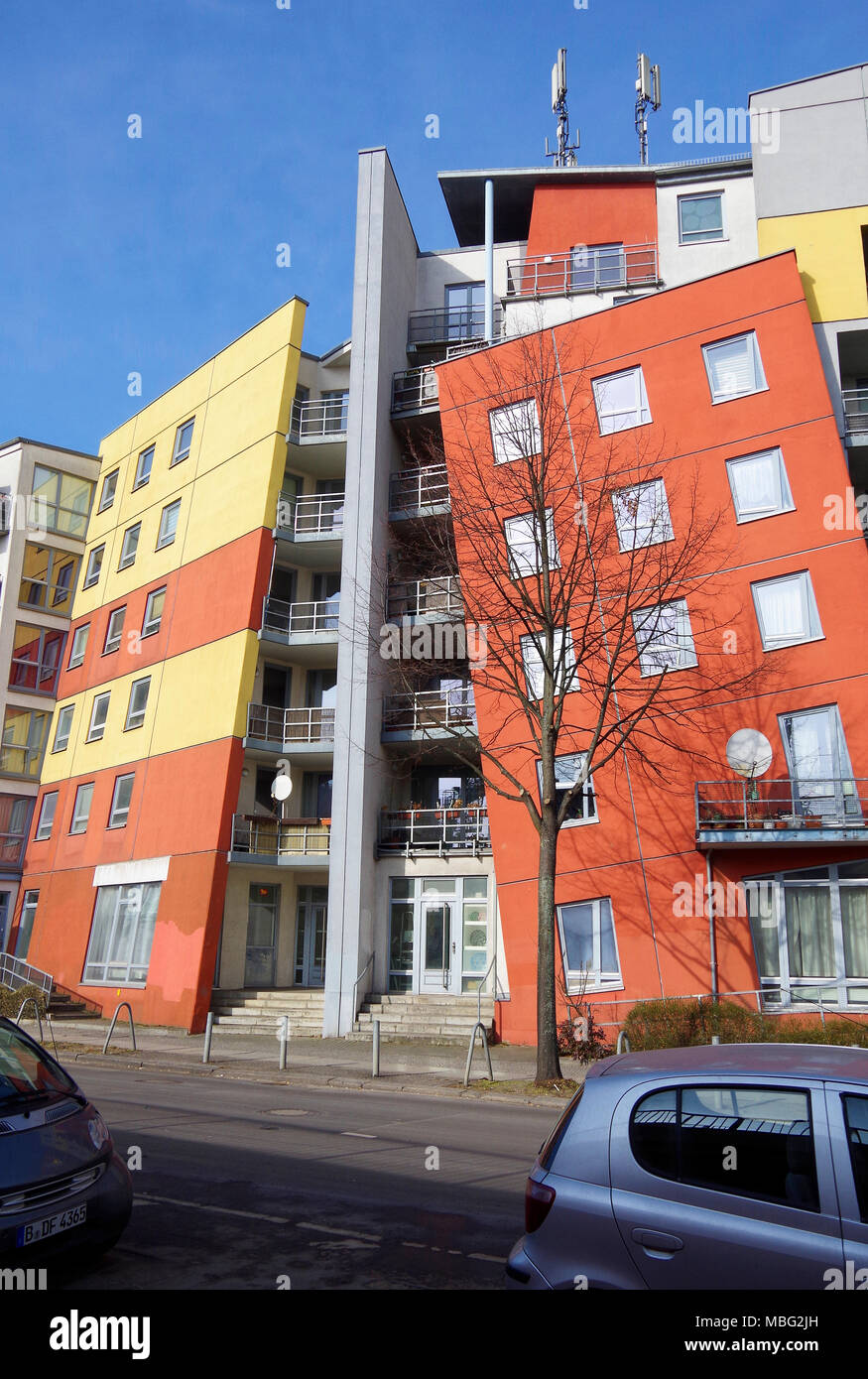 Berlin Apartments, Destructivist style architecture, 6- storey blocks ...