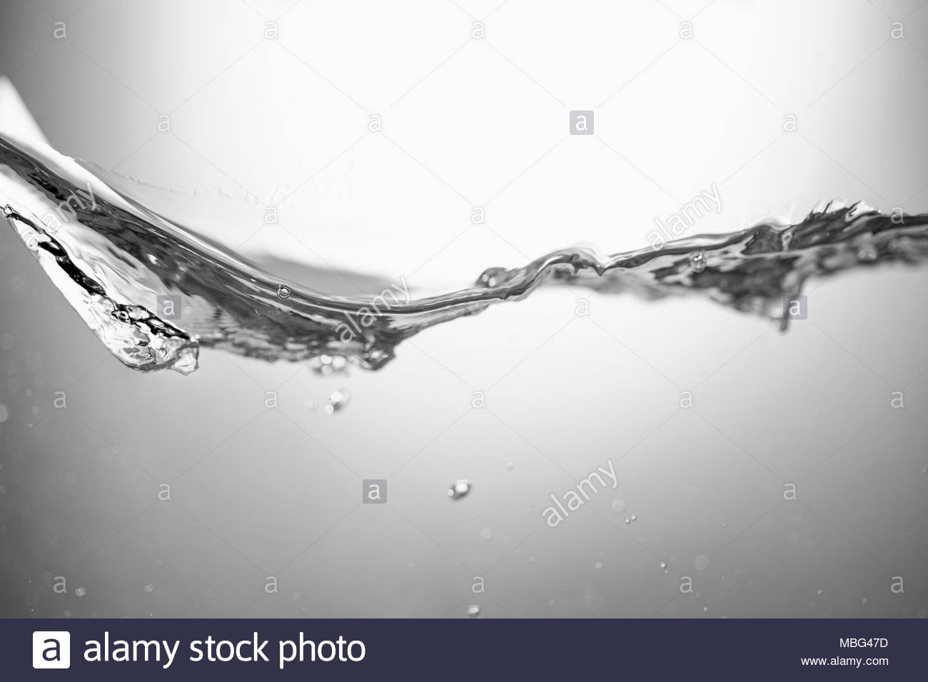 Unpredictable water flowing Stock Photo