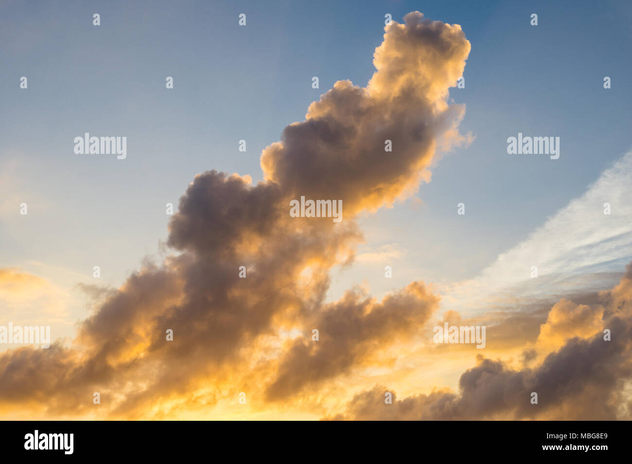USA, Florida, Giant spectacular cloud formations at sunset Stock Photo