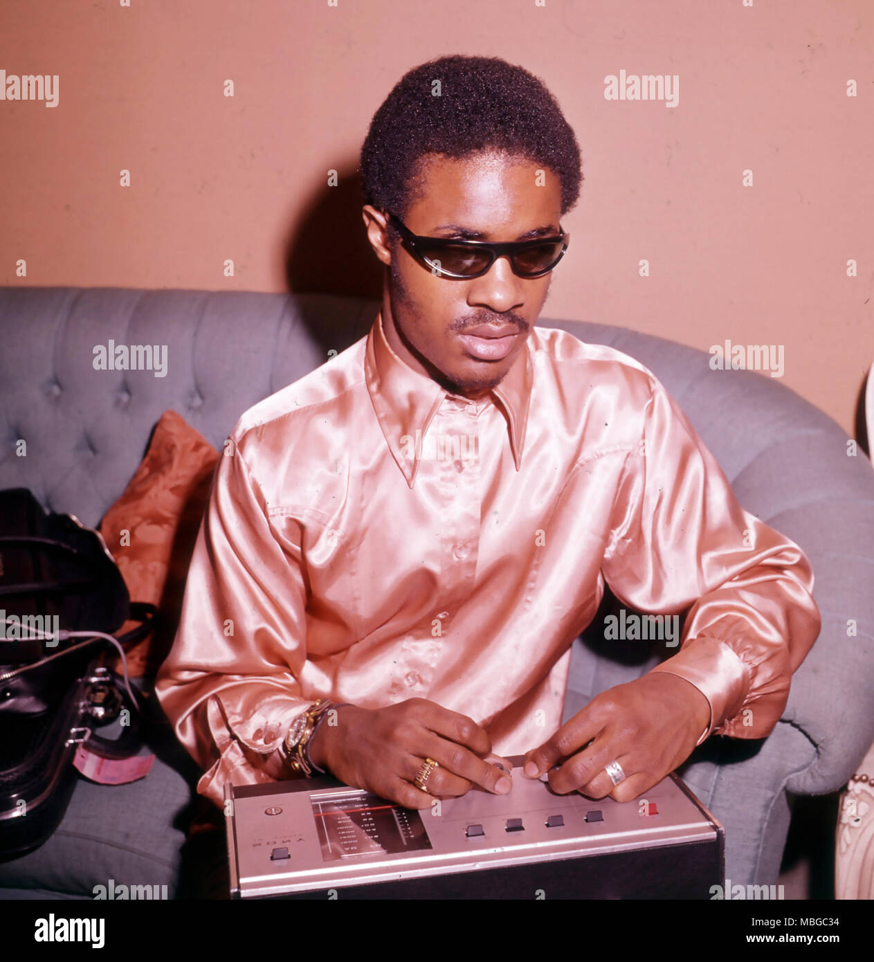 STEVIE WONDER American musician about 1966 Stock Photo - Alamy
