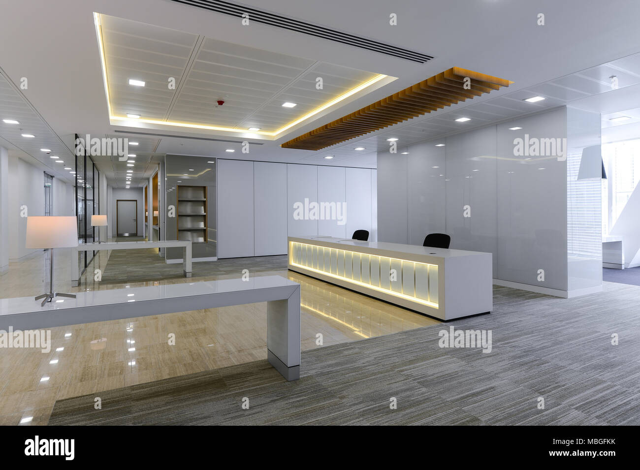 office reception ceiling design