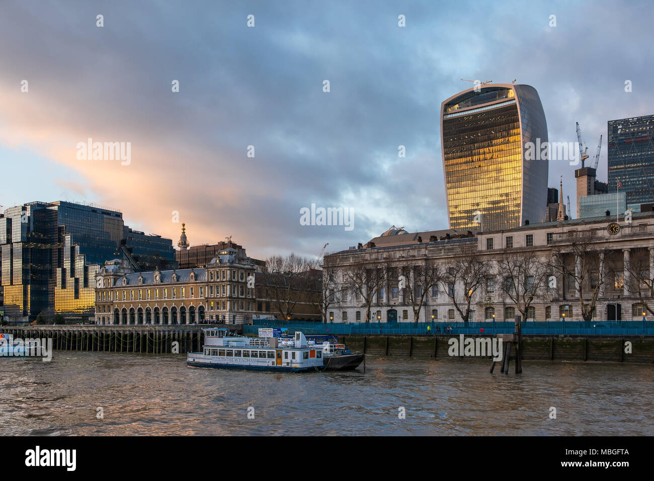 Old Billingsgate and the Walkie-Talkie Stock Photo