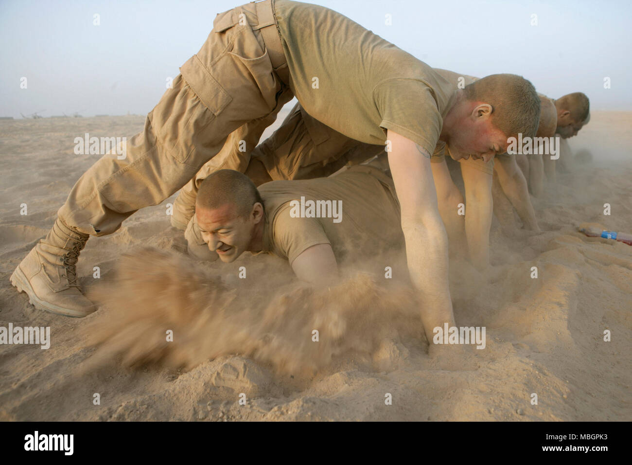 Counterinsurgency is dusty business Stock Photo