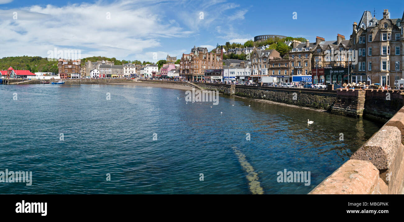 Oban quayside and harbour, Argyll and Bute, Scotland, UK Stock Photo