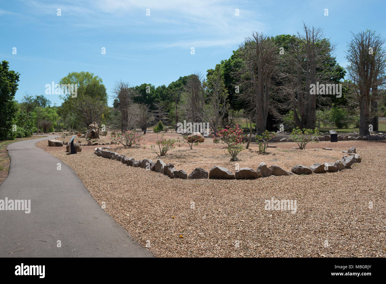 The Brown Darwin Botanic Gardens in Darwin, Australia are noted