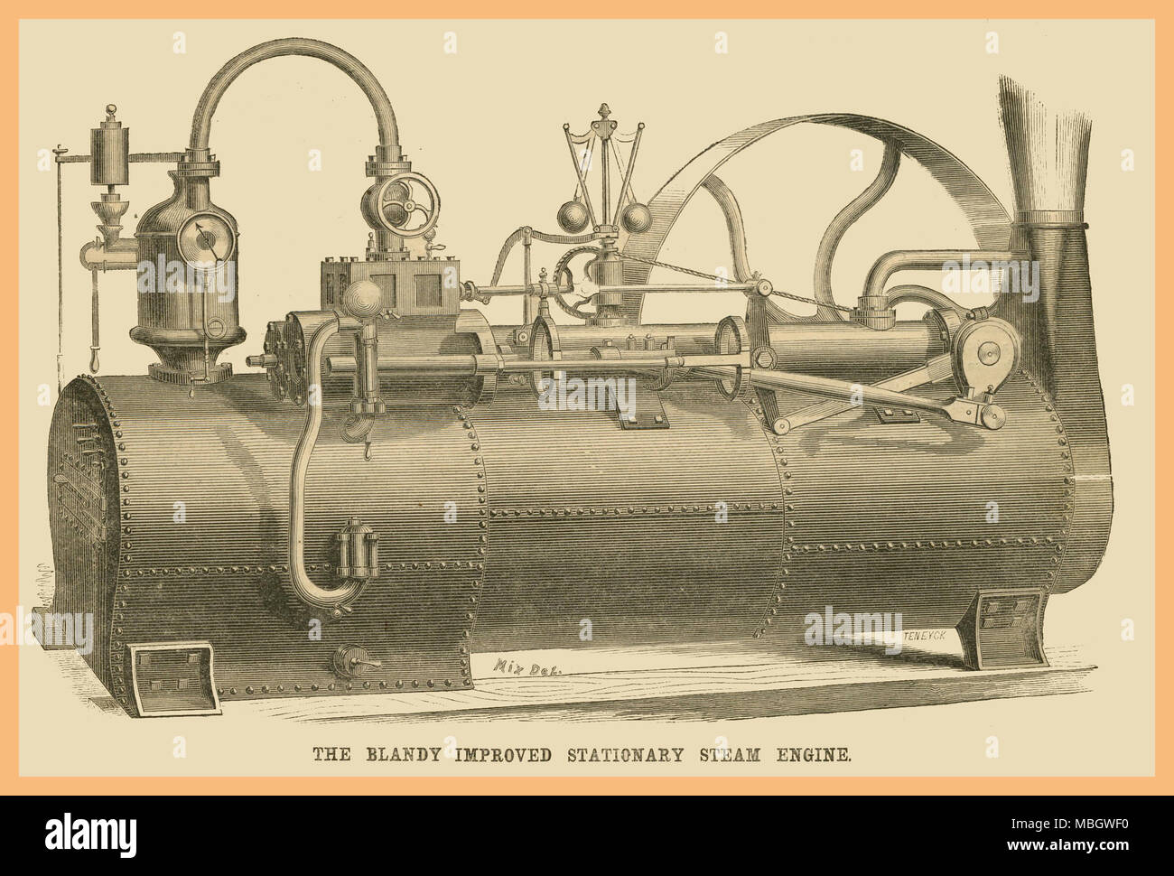Blandy Improved Stationary Steam Engine Stock Photo Alamy