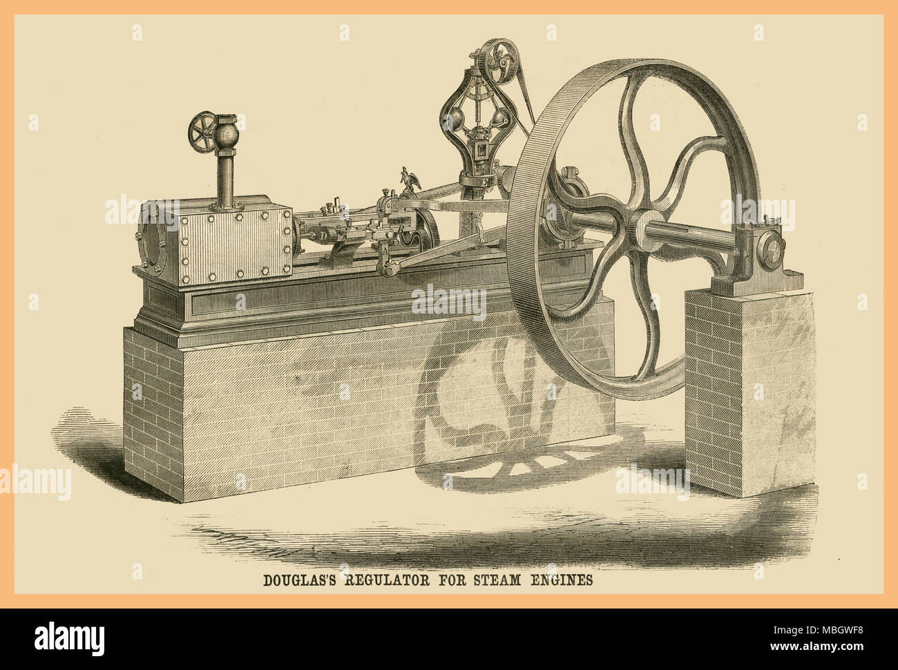 Douglass's Regulator for Steam Engines Stock Photo