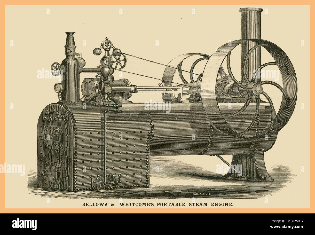 Bellows & Portable Steam Engine Stock Photo Alamy