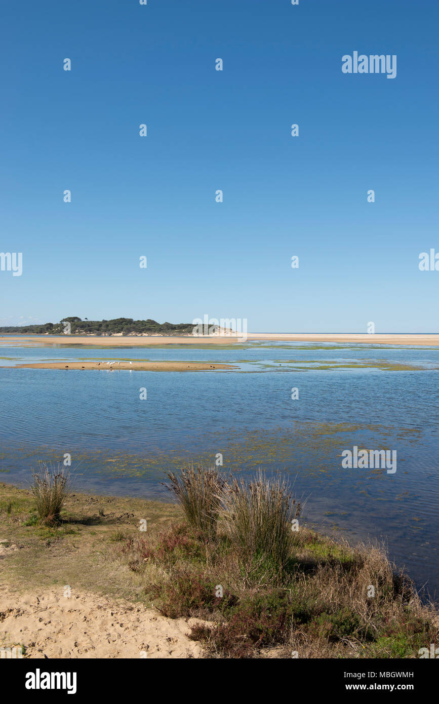 Lake Tyers in Victoria, Australia, where it enters the sea at the