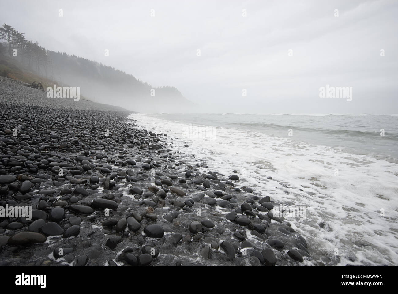 Stormy Oregon Coast, Falcon Cove, Manzanita, Oregon Stock Photo Alamy